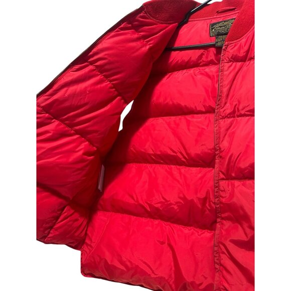 Vintage Eddie Bauer Down Puffer Vest Men XL Red Quilted Outdoor Gorpcore Hiking - Picture 5 of 16